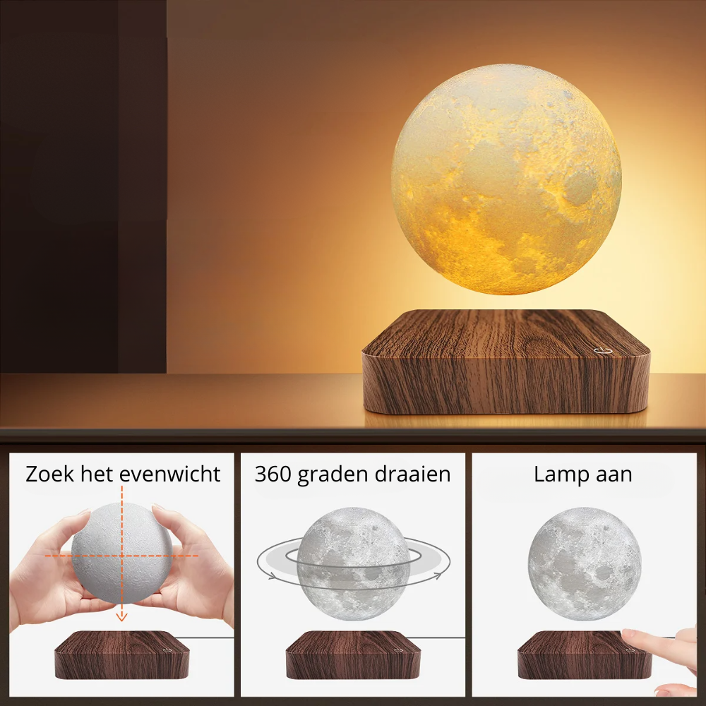 MoonGlide | Magnetische Maanlamp